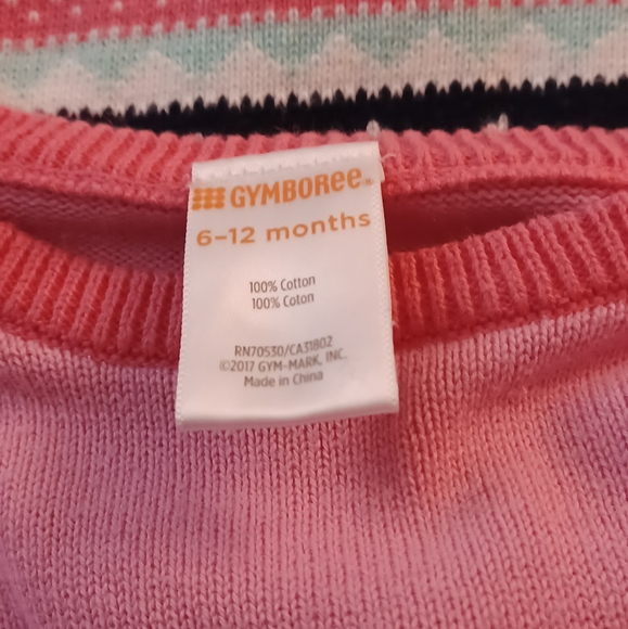 Gymboree Sweater Dress w/ Bow size 6-12 Months - Picture 5 of 7